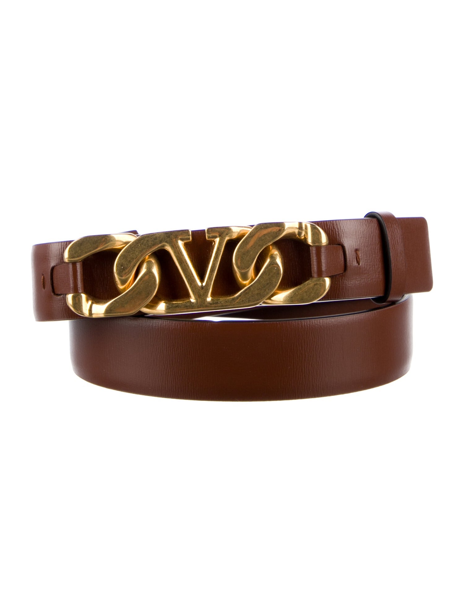 Valentino Skinny Leather Belt