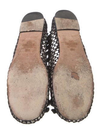 Valentino Rockstud Accents Mesh Ballet Flats