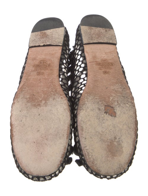 Valentino Rockstud Accents Mesh Ballet Flats
