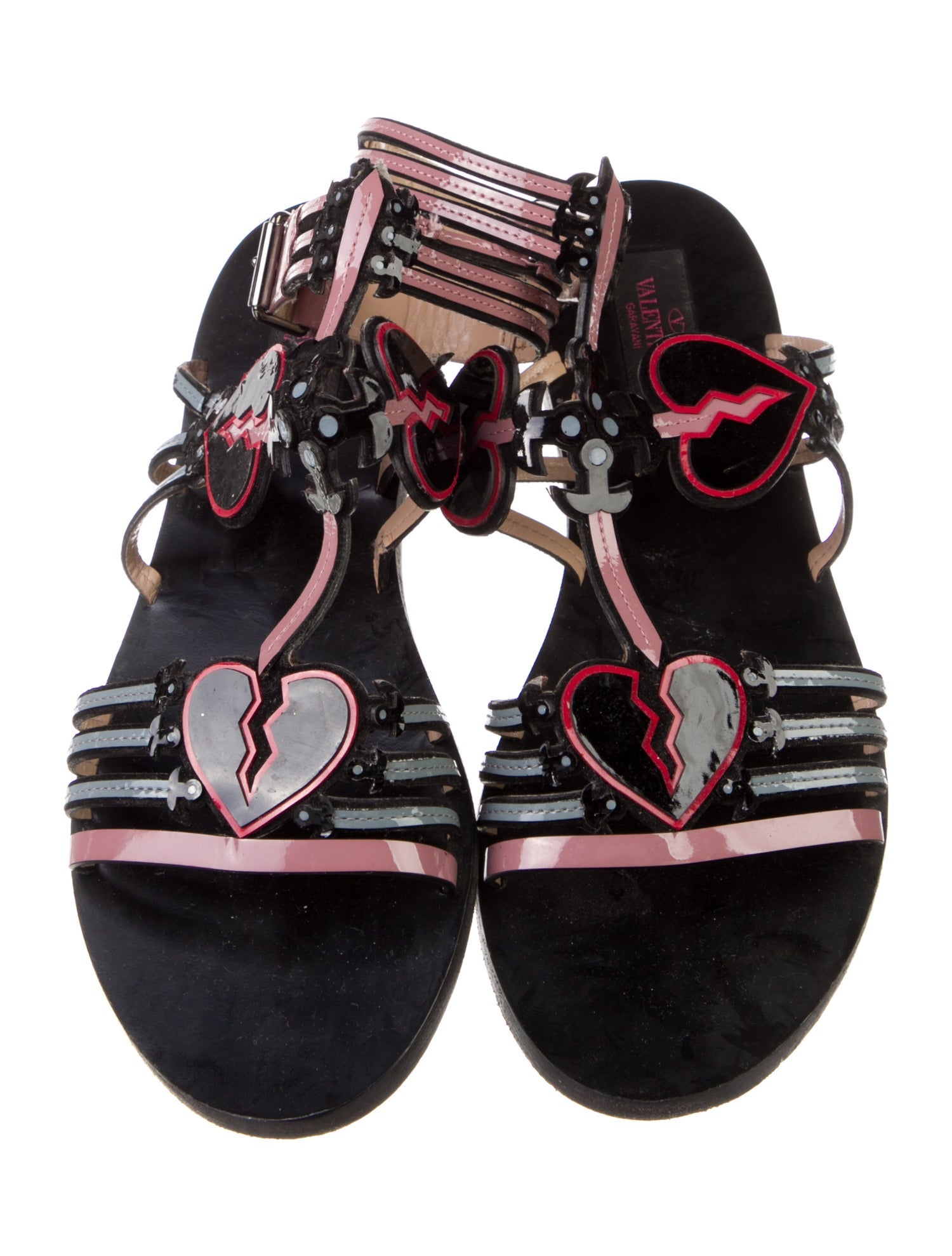 Valentino Patent Leather Gladiator Sandals