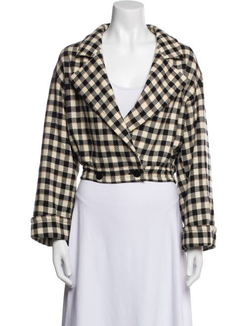 Valentino Plaid Print Blazer