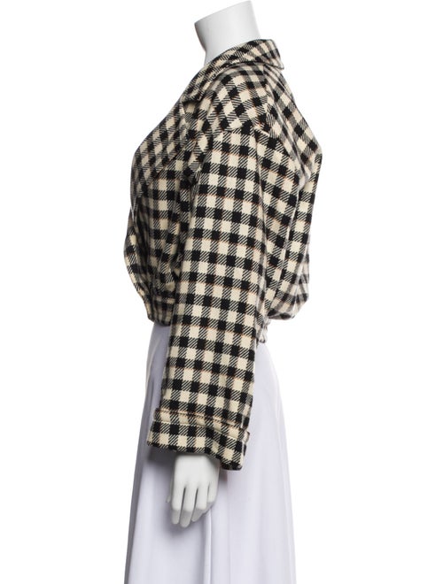 Valentino Plaid Print Blazer