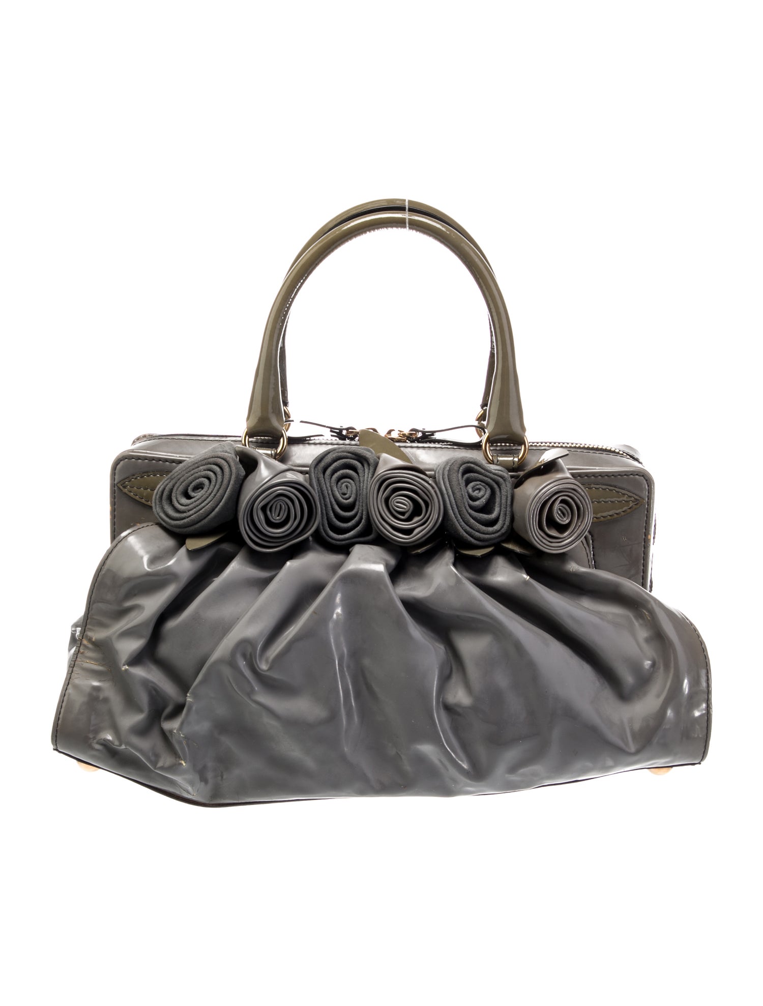 Valentino Patent Leather Top Handle Bag