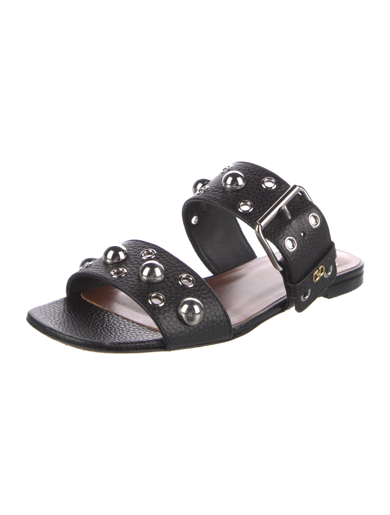 Valentino Leather Slides