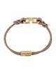 Valentino V Logo Leather Wrap Bracelet