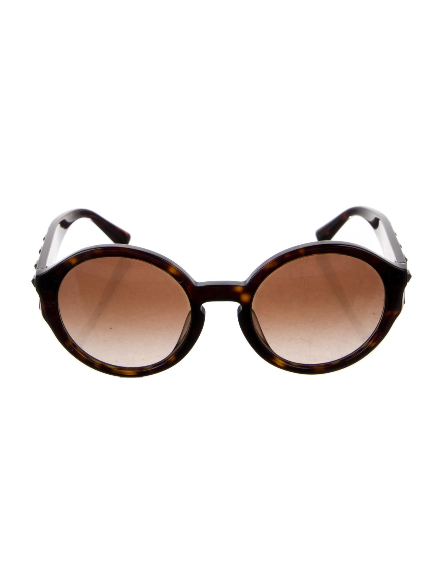 Valentino Round Gradient Sunglasses