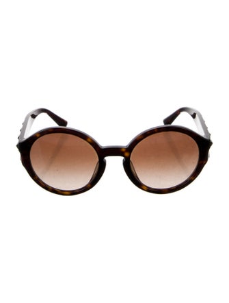Valentino Round Gradient Sunglasses