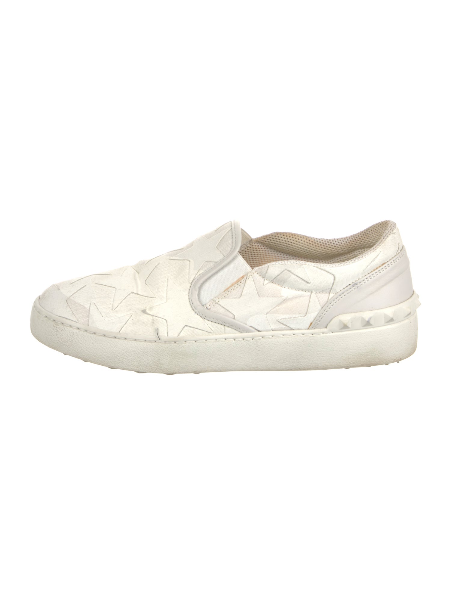 Valentino Rockstud Accents Canvas Sneakers