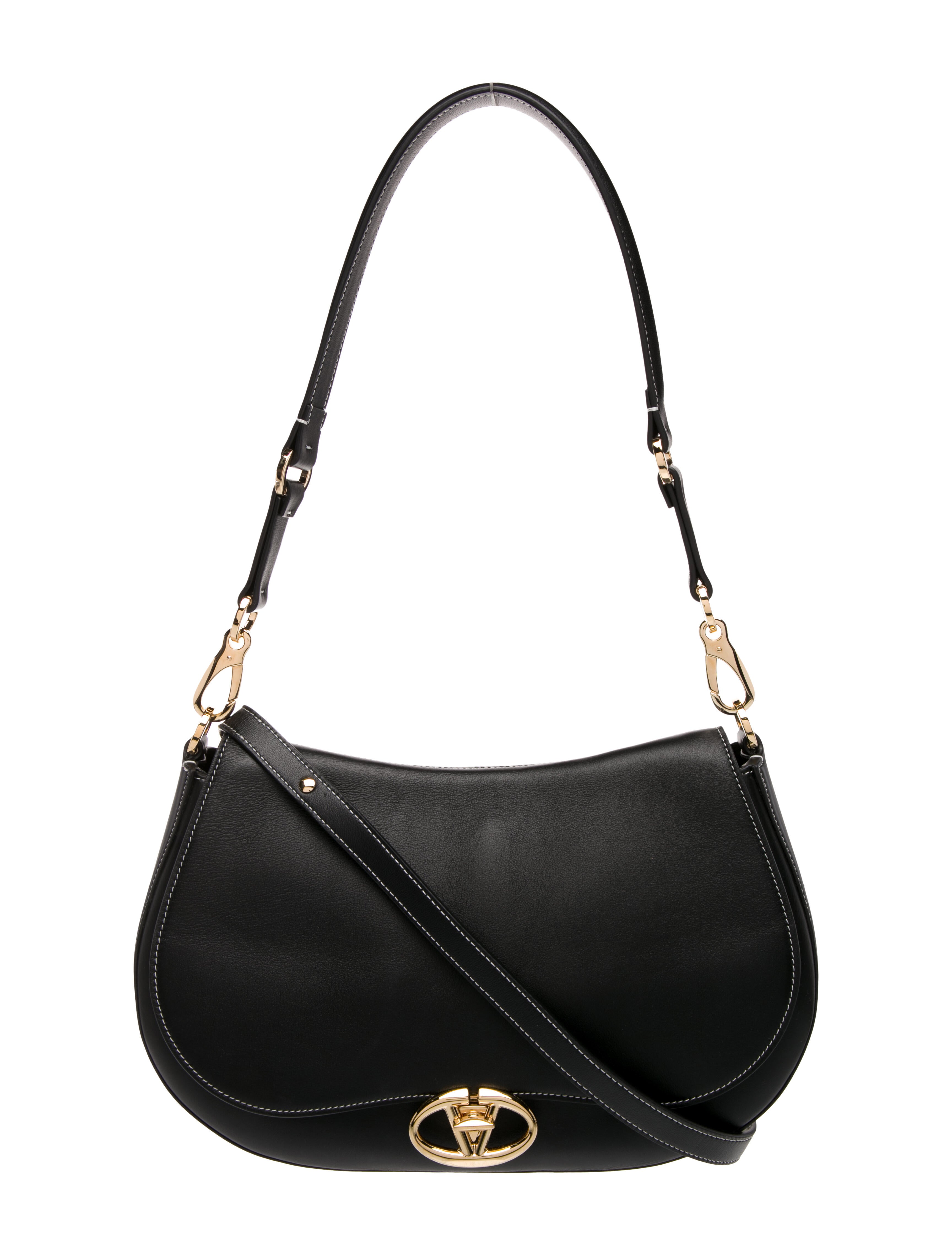 Valentino Leather Ohval Medium