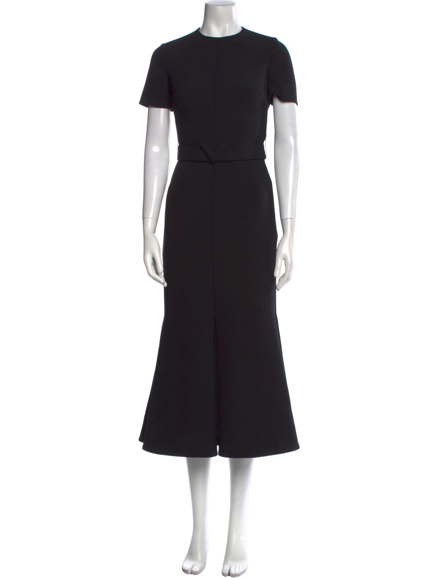 Valentino Crew Neck Long Dress