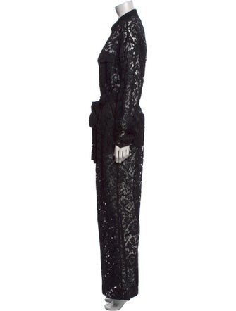 Valentino Lace Lace Pattern Jumpsuit