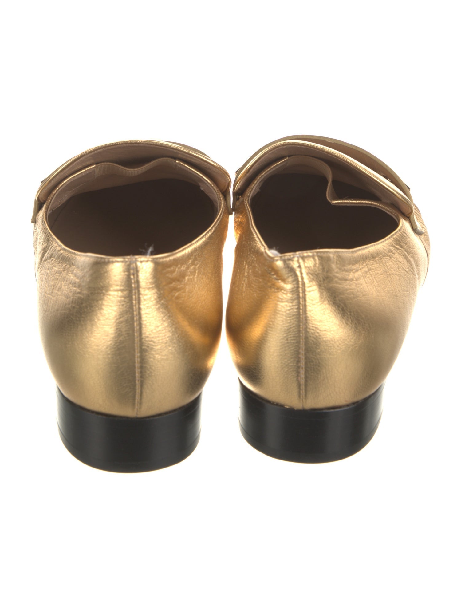 Valentino Rockstud Accents Leather Loafers