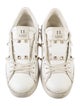 Valentino Rockstud Accents Leather Sneakers