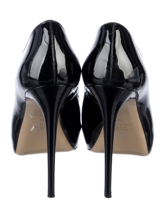 Valentino Patent Leather Bow Accents Pumps