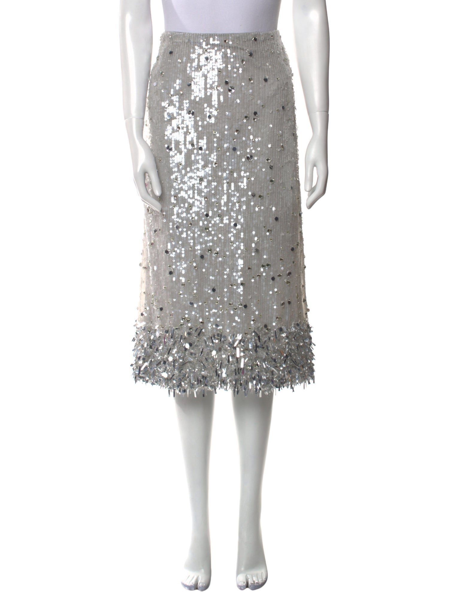 Valentino Crystal Embellishments Midi Length Skirt w/ Tags