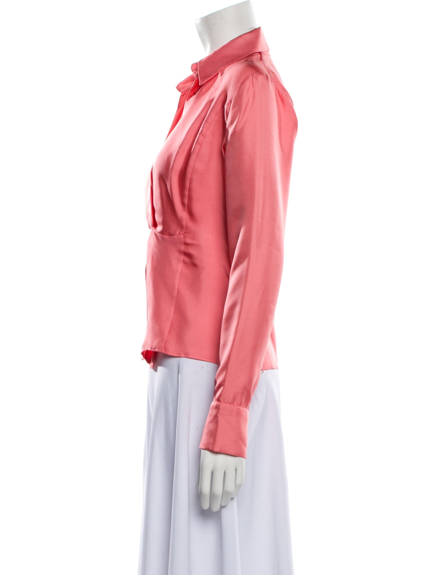 Valentino Silk V-Neck Blouse