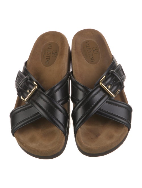 Valentino Leather Slides