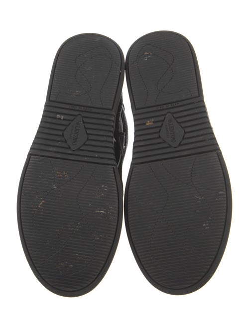 Valentino Leather Printed Sneakers