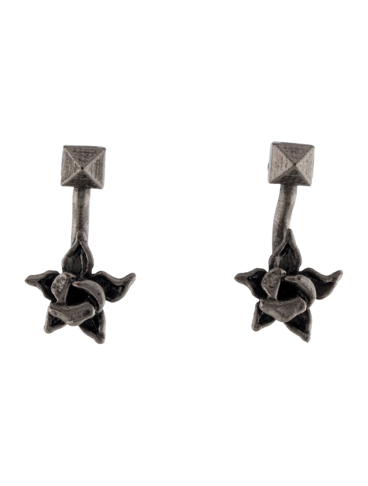 Valentino Rockstud Orchid Drop Earrings
