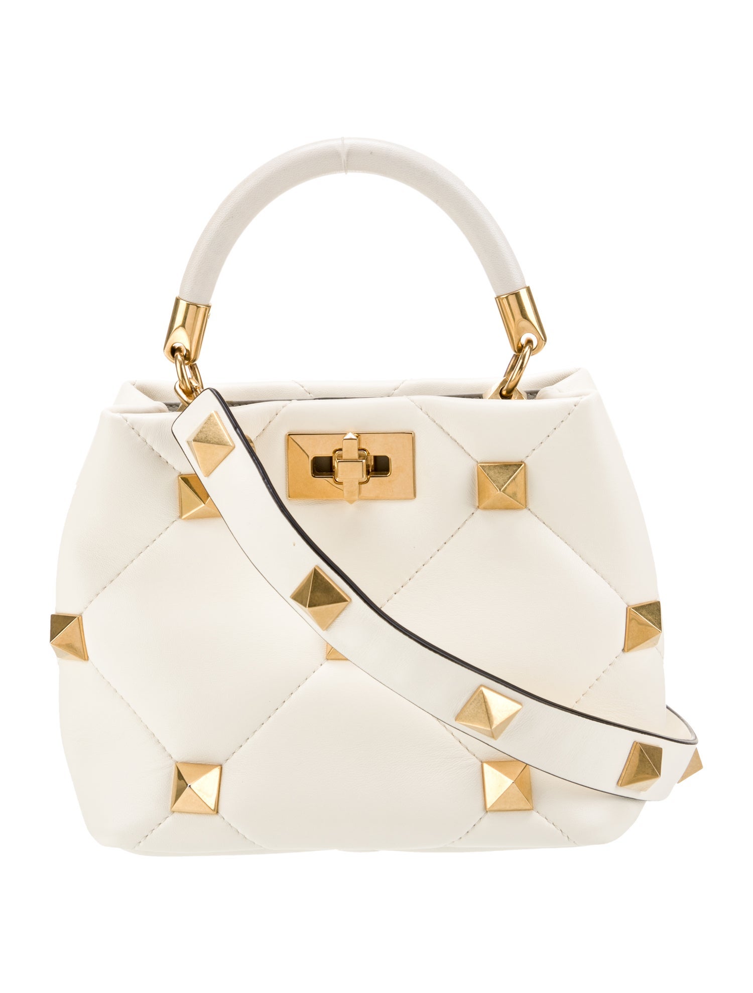 Valentino Rockstud Top Handle Bag