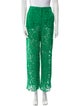 Valentino Lace Pattern Wide Leg Pants