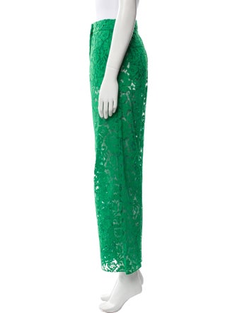 Valentino Lace Pattern Wide Leg Pants