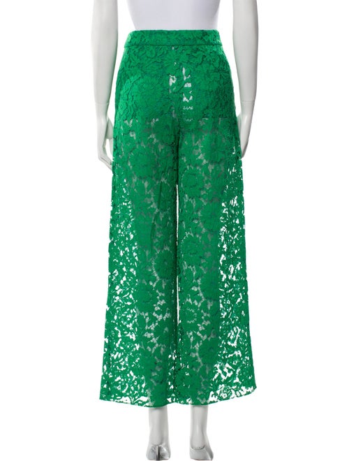 Valentino Lace Pattern Wide Leg Pants