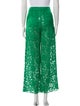 Valentino Lace Pattern Wide Leg Pants