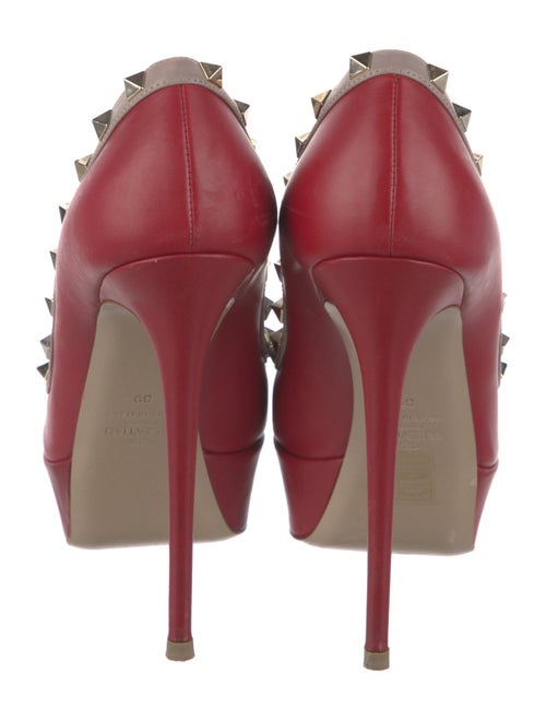 Valentino Rockstud Accents Leather Pumps