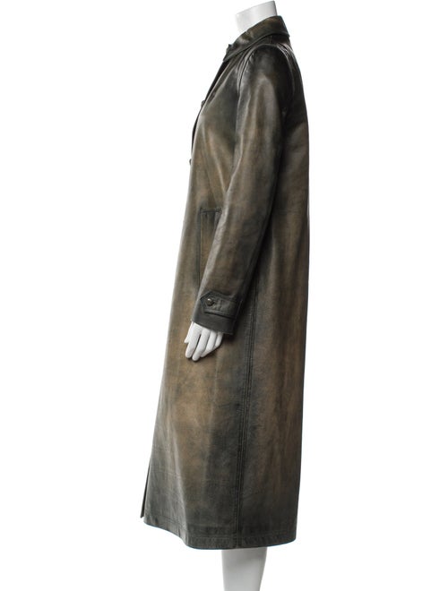 Valentino Calf Leather Trench Coat