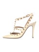 Valentino Rockstud Accents Leather T-Strap Pumps
