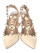 Valentino Rockstud Accents Leather T-Strap Pumps