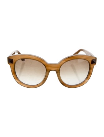 Valentino Rockstud Accents Oversize Sunglasses