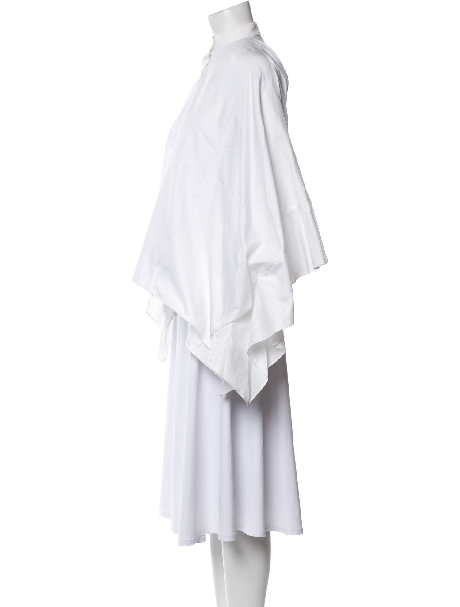 Valentino Mock Neck Long Sleeve Blouse