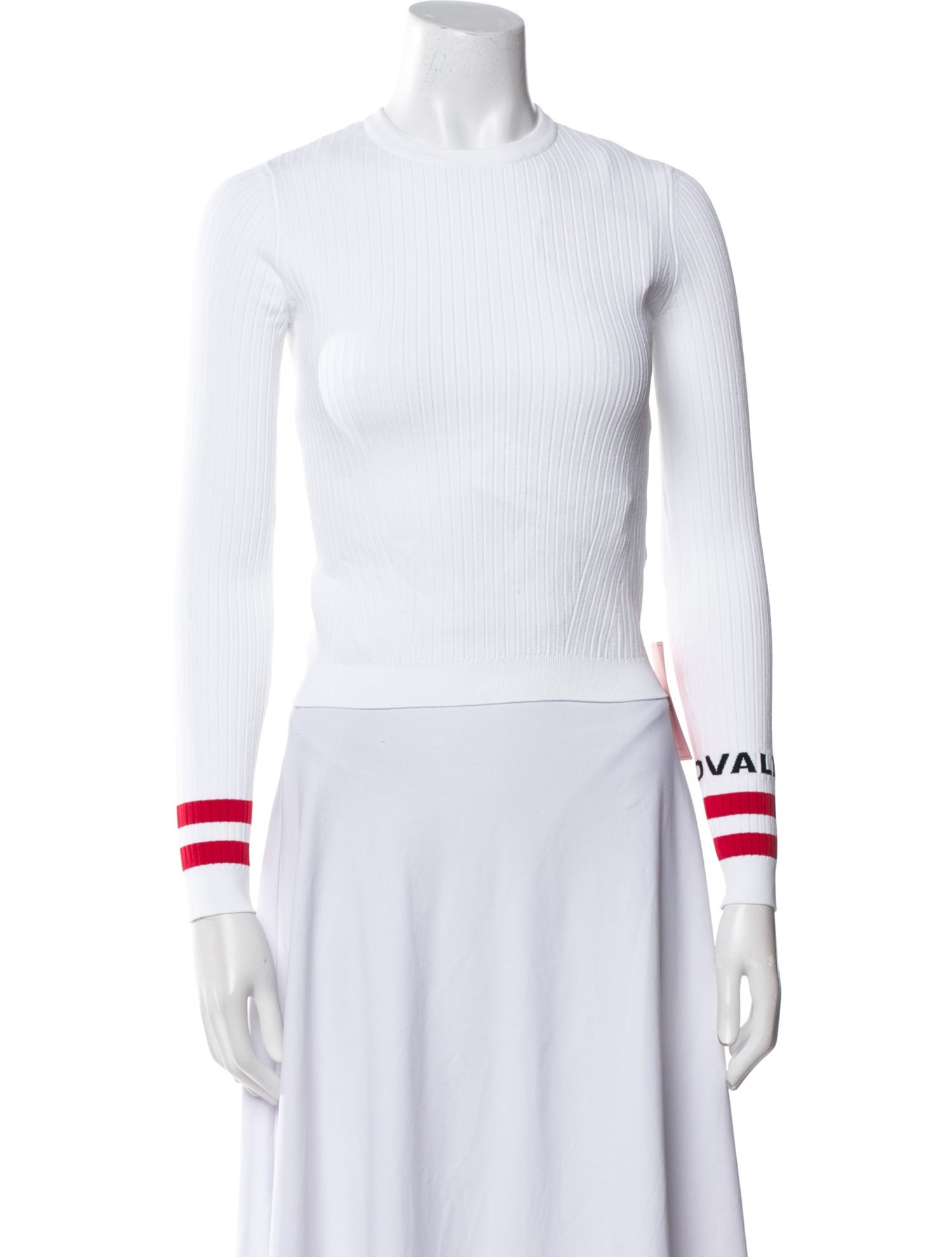 Valentino Mock Neck Long Sleeve Crop Top w/ Tags