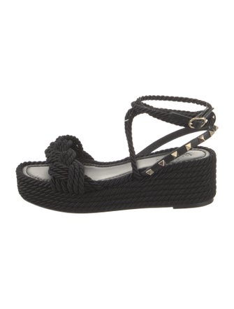 Valentino Studded Accents Espadrilles