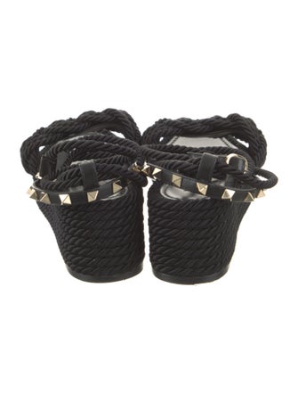 Valentino Studded Accents Espadrilles