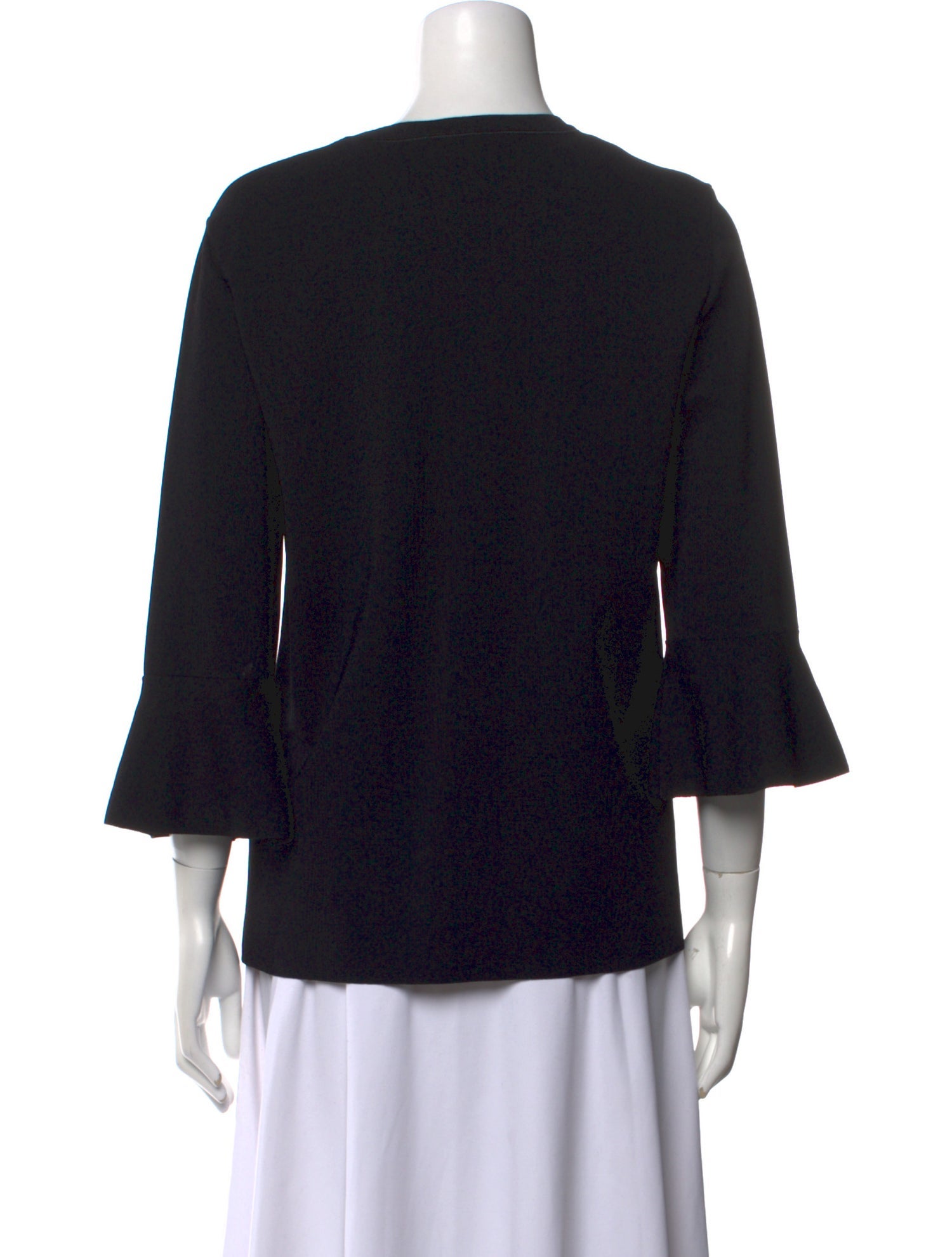 Valentino Crew Neck Three-Quarter Sleeve Top