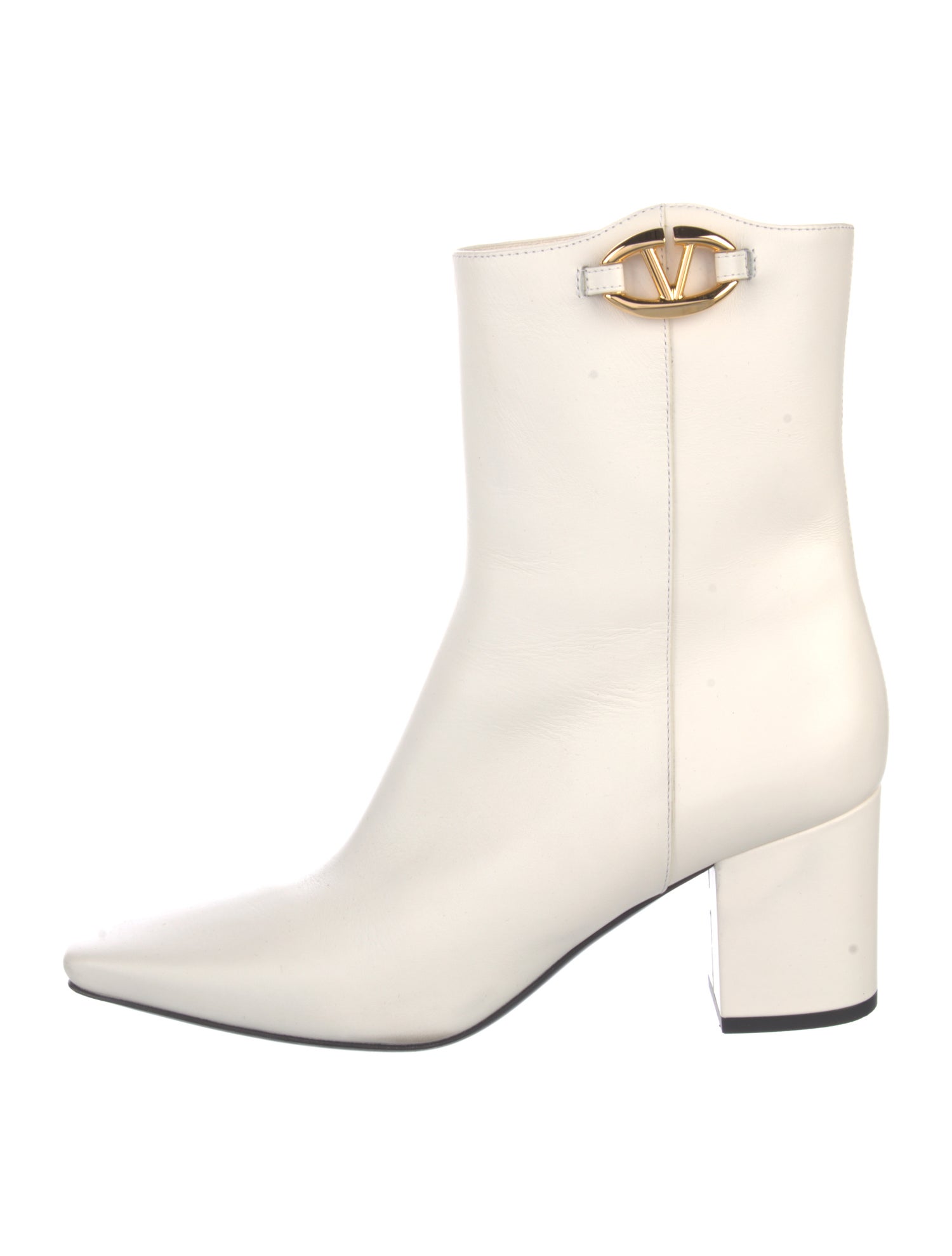 Valentino Rockstud Accents Leather Boots