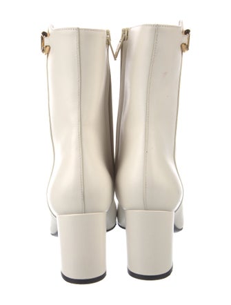 Valentino Rockstud Accents Leather Boots