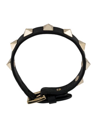 Valentino Leather Rockstud Wrap Bracelet