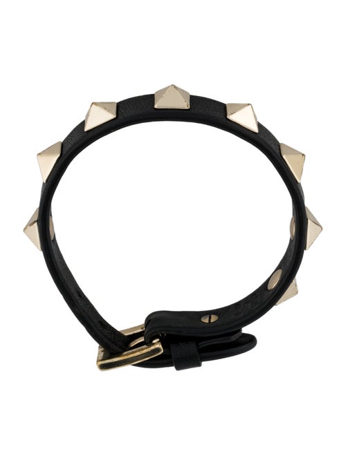 Valentino Leather Rockstud Wrap Bracelet