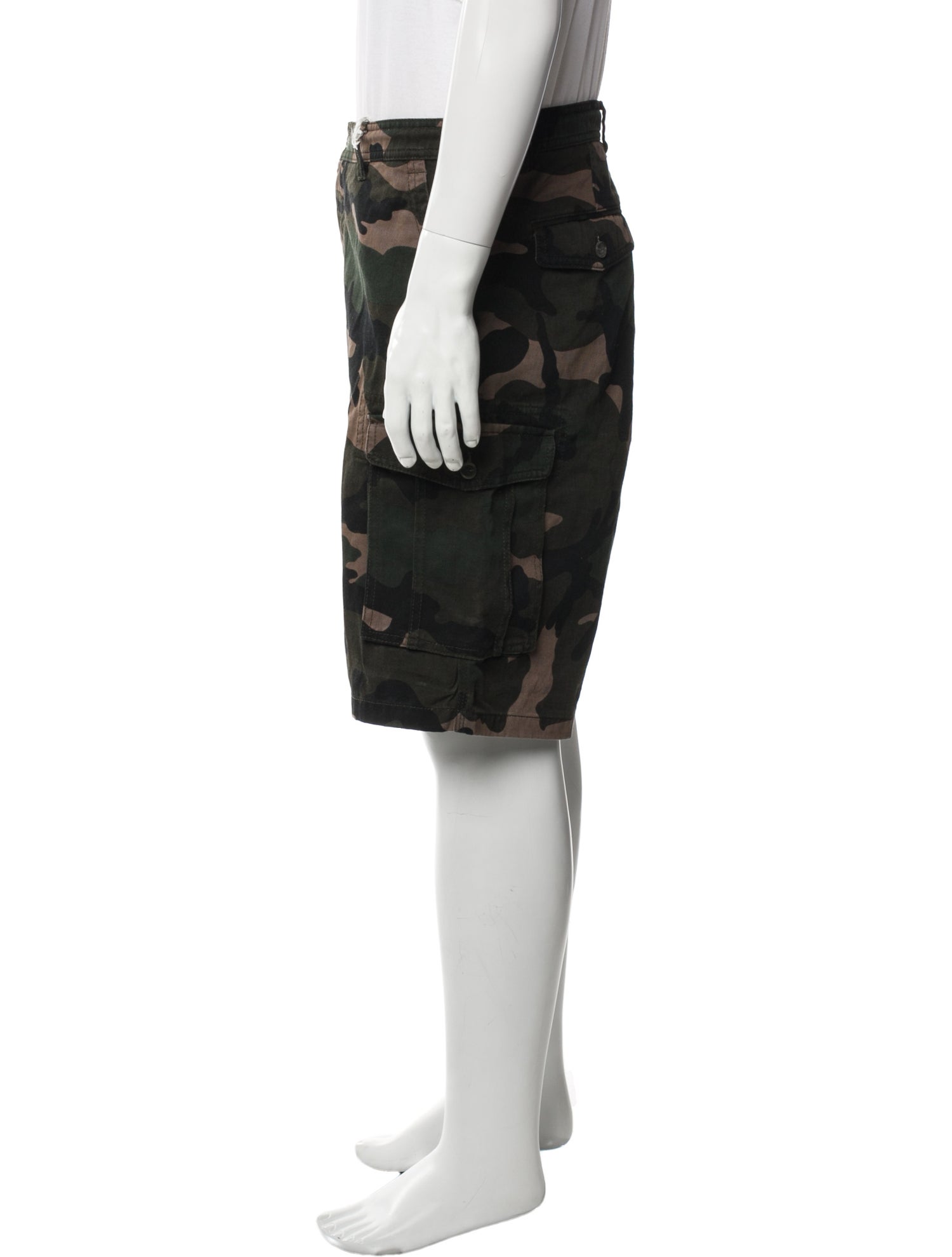 Valentino Camouflage Print Shorts