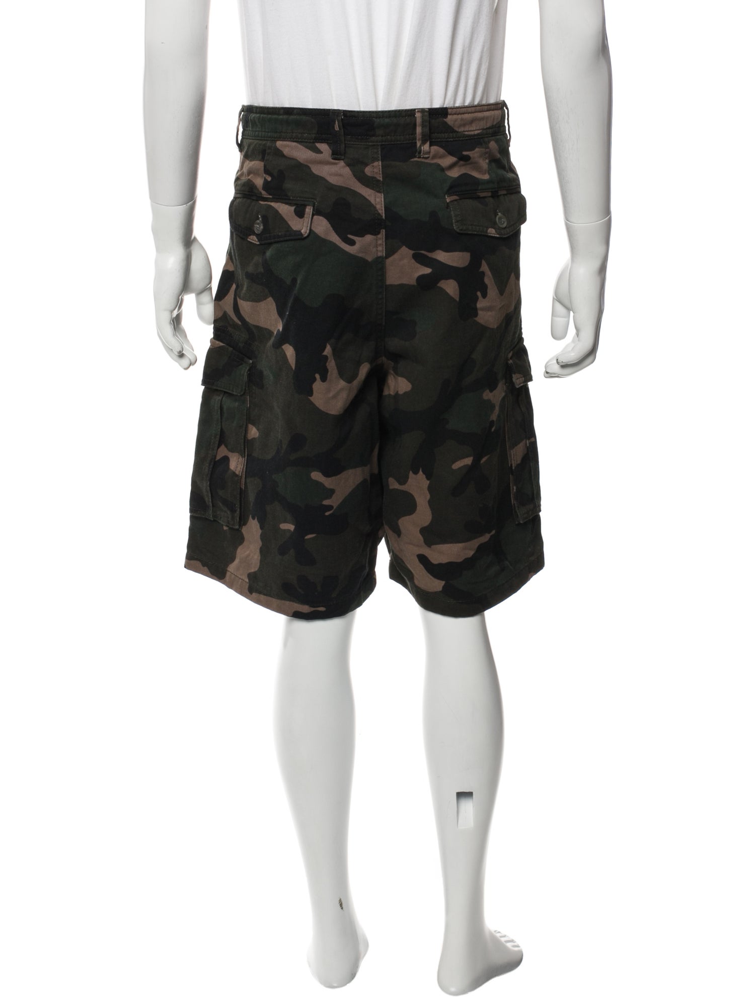 Valentino Camouflage Print Shorts