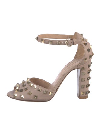 Valentino Rockstud Accents Leather D'Orsay Pumps