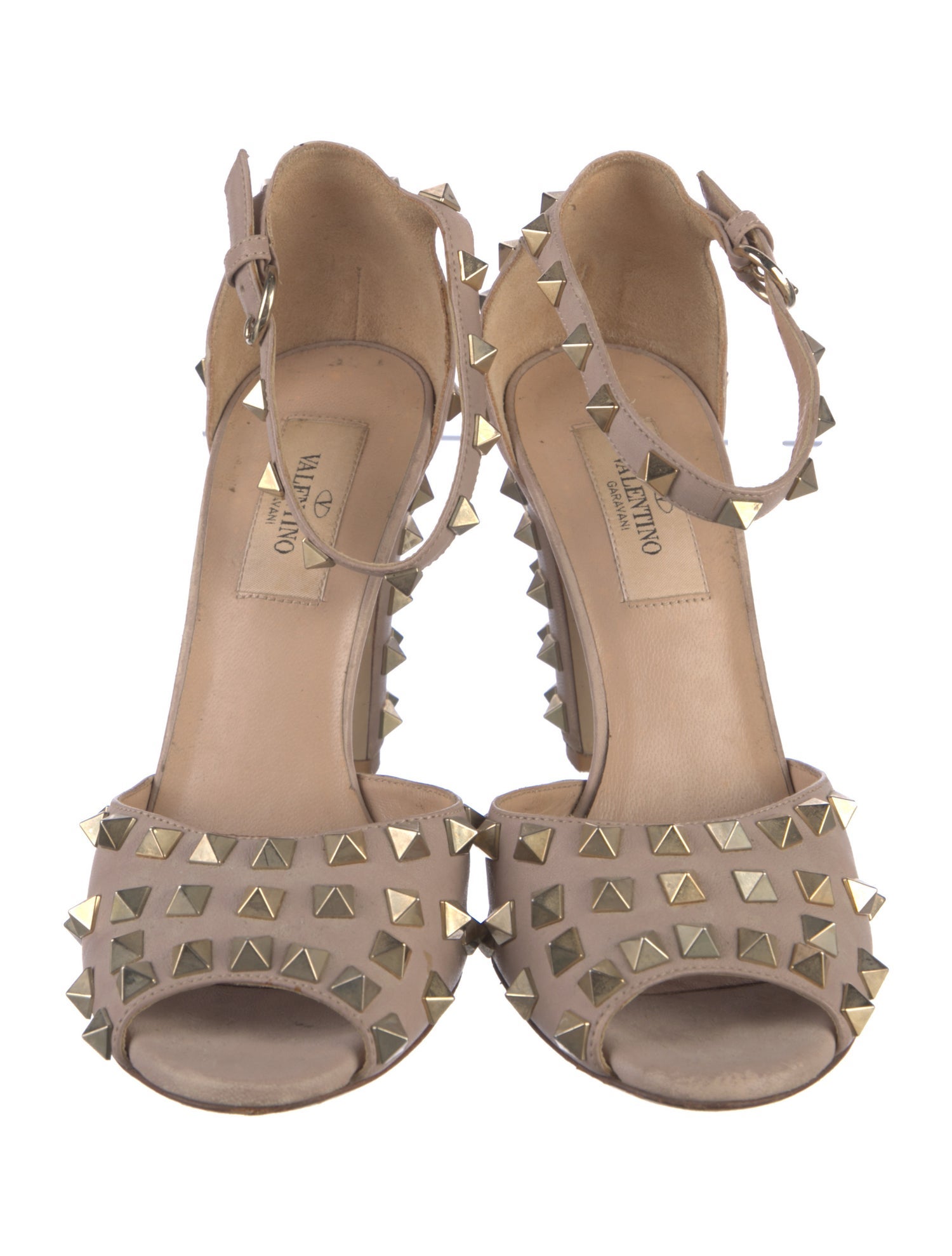 Valentino Rockstud Accents Leather D'Orsay Pumps
