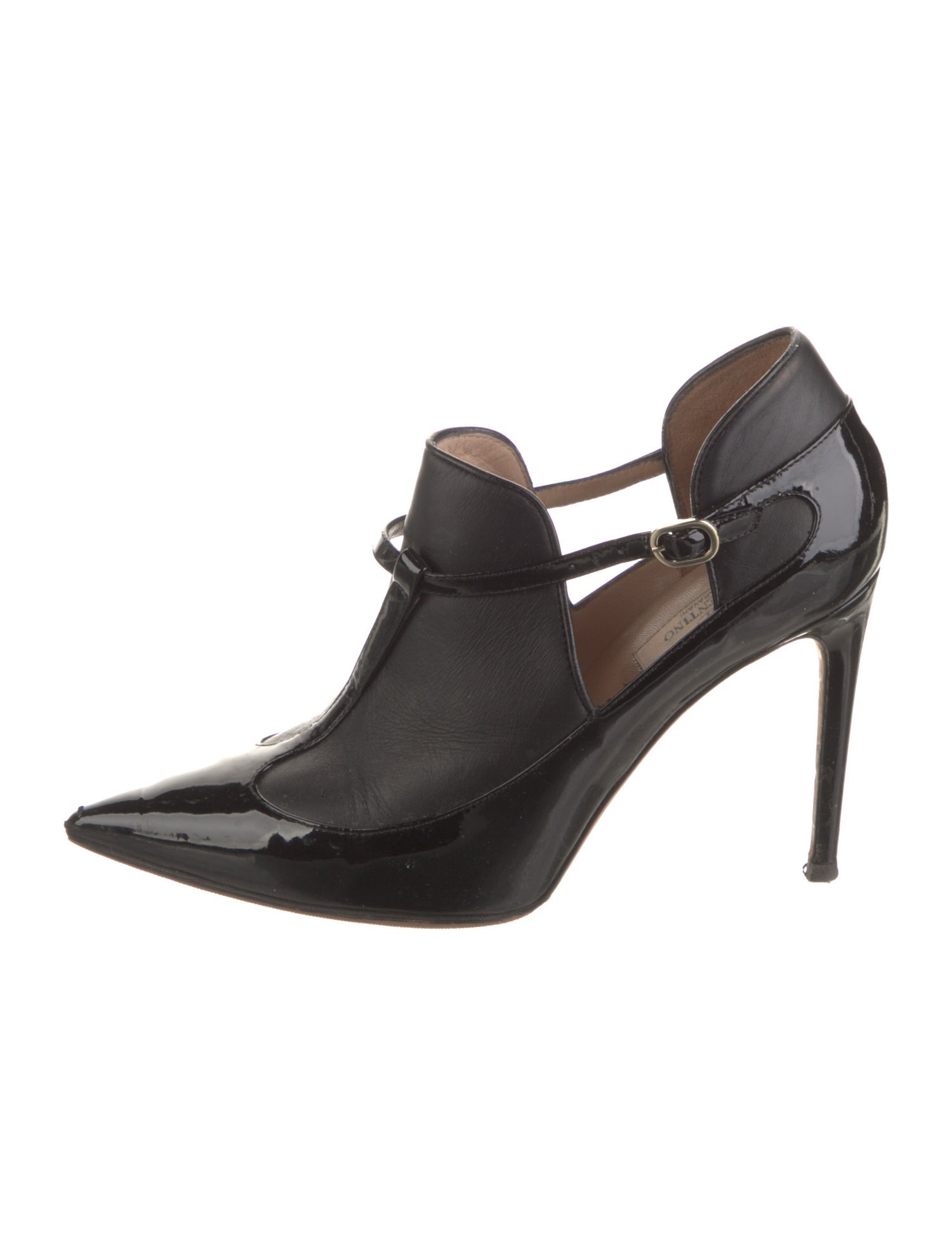 Valentino Patent Leather T-Strap Pumps