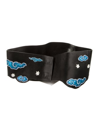 Valentino Wide Leather Waist Belt