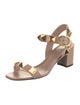 Valentino Rockstud Accents Leather Sandals