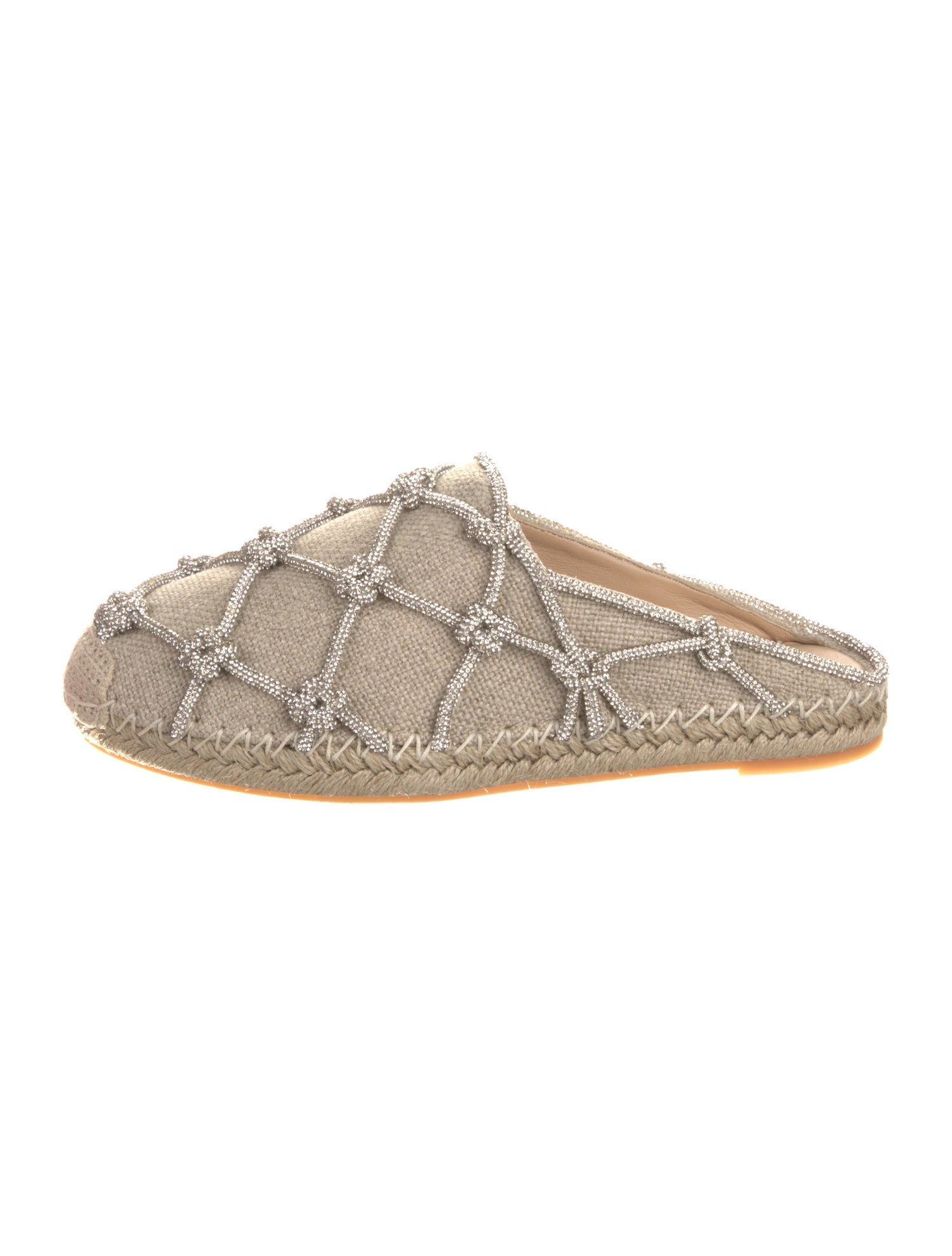 Valentino Canvas Crystal Embellishments Espadrilles w/ Tags